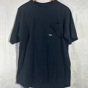 Ariat Rebar T Shirt Medium Black Pocket Tee Tail Cowboy Western